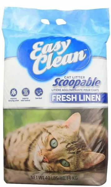 40 Lb Pestell Clump Cat Litter Fresh Linen Scent (Poly) - Litter & Bedding